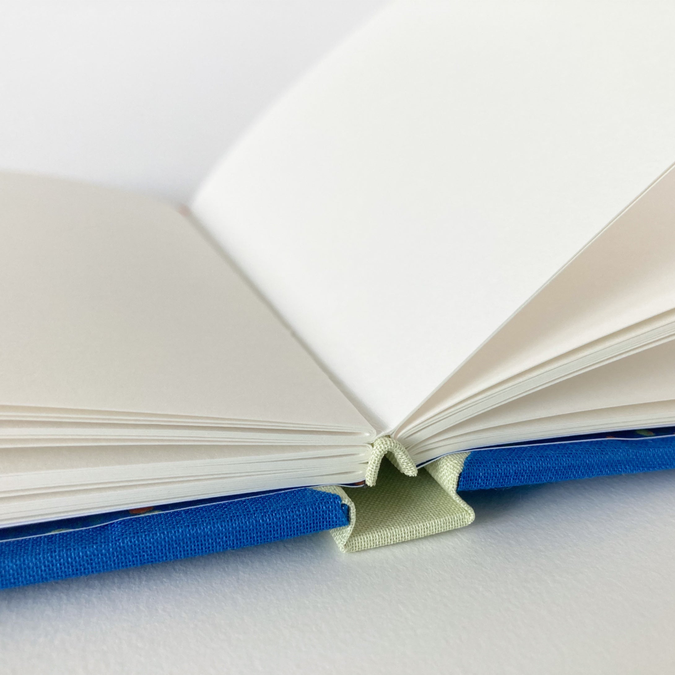 Open hardback sketchbook