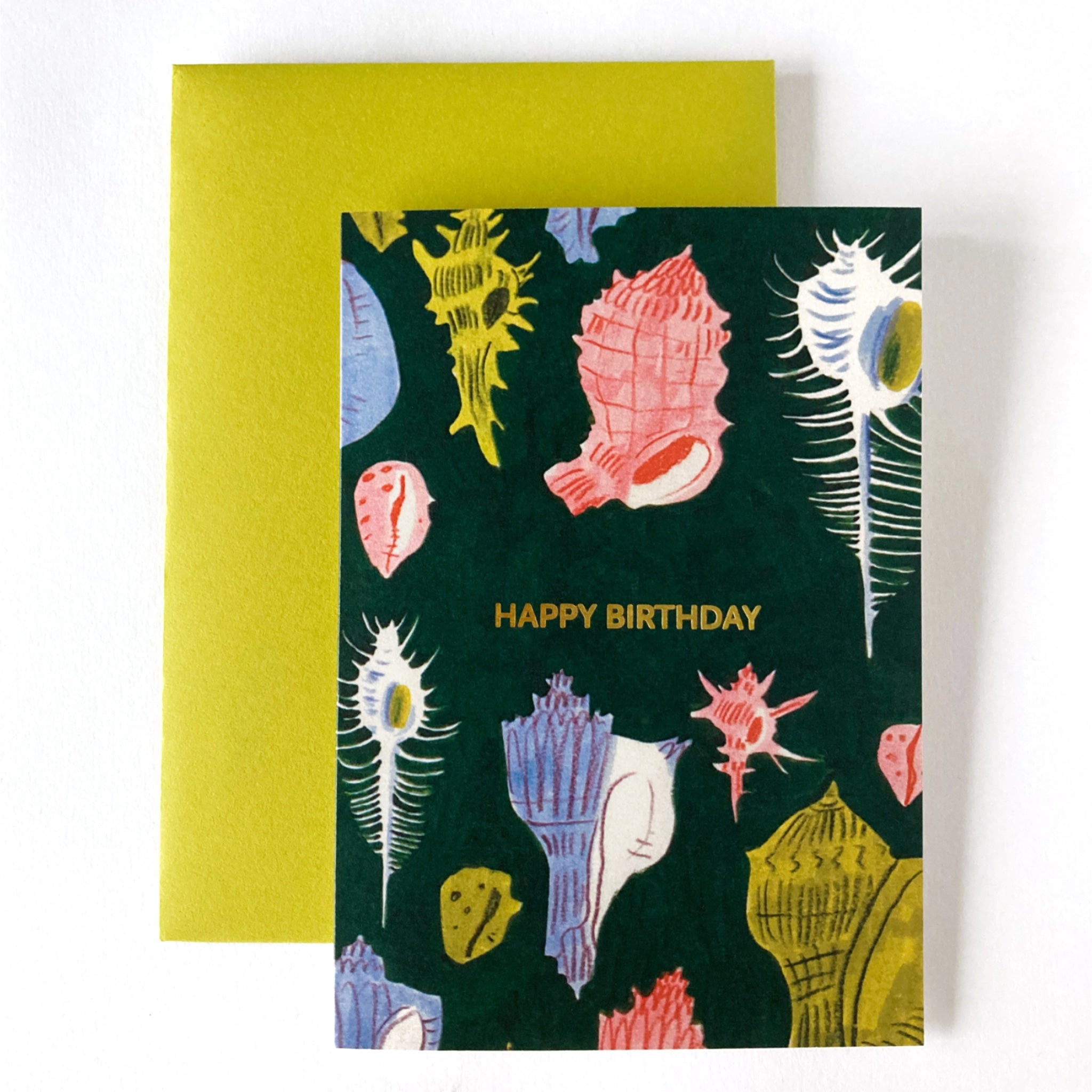 gold foil birthday card