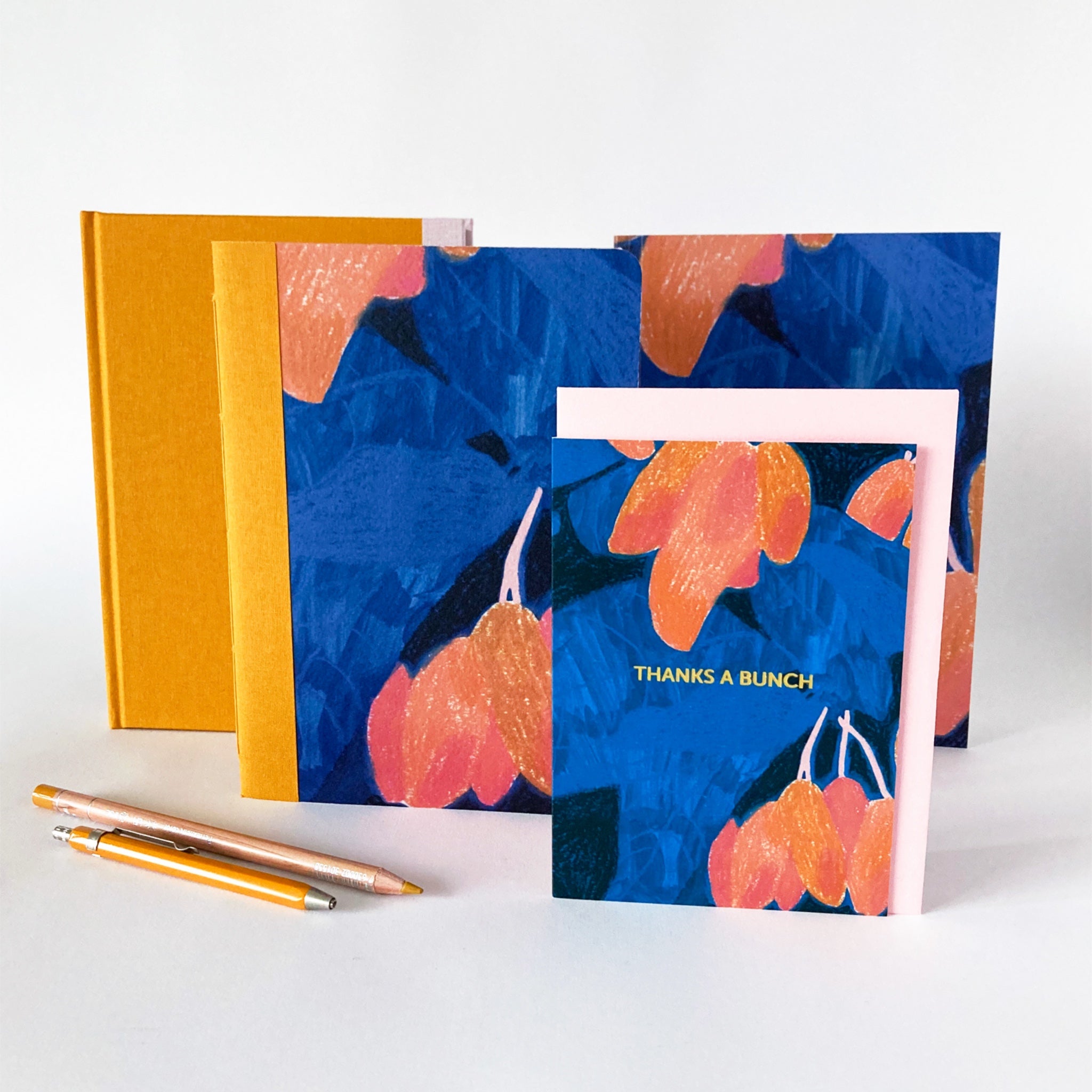 Indian yellow mango pattern stationery