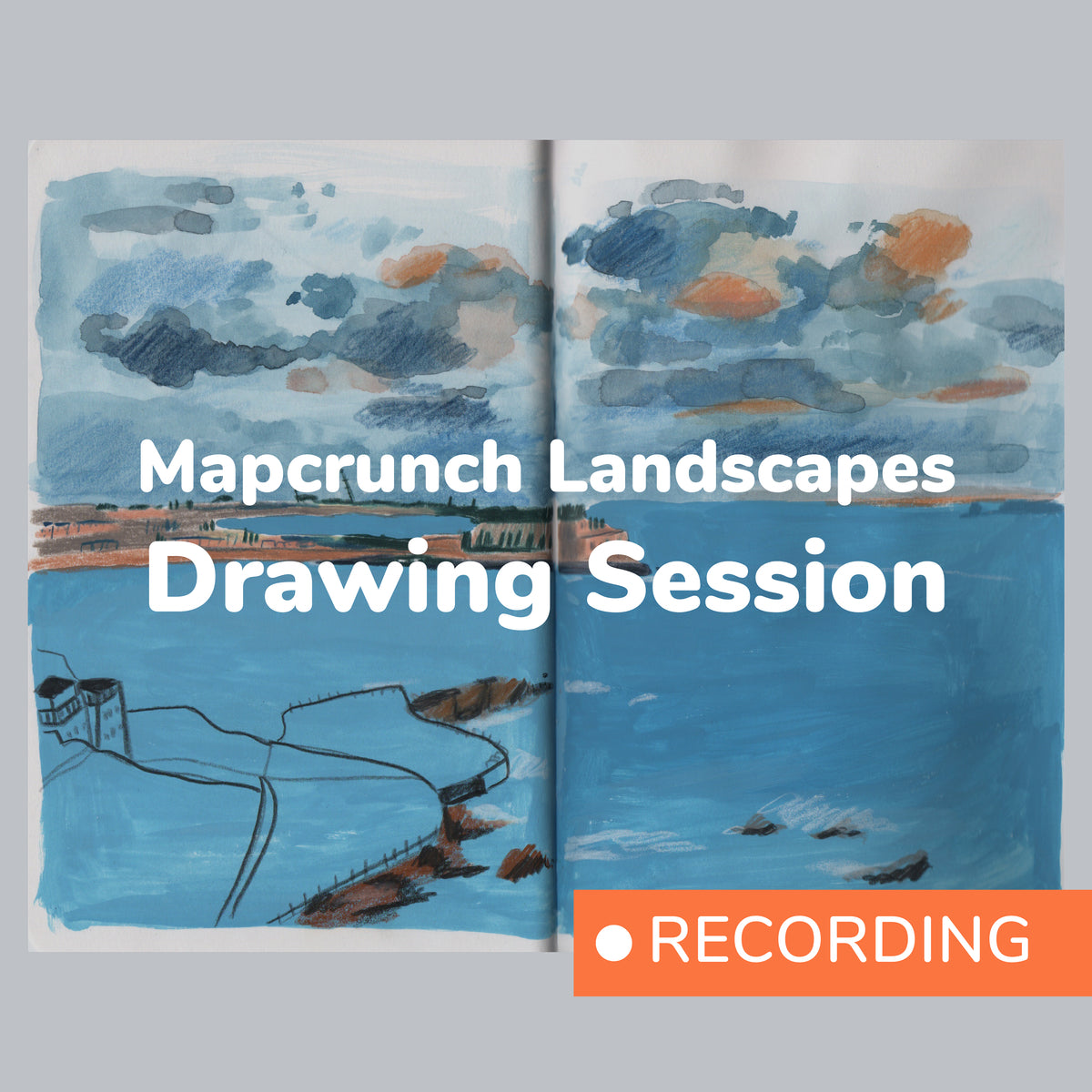 RECORDING: Mapcrunch Landscapes Drawing Session – Odd Orange