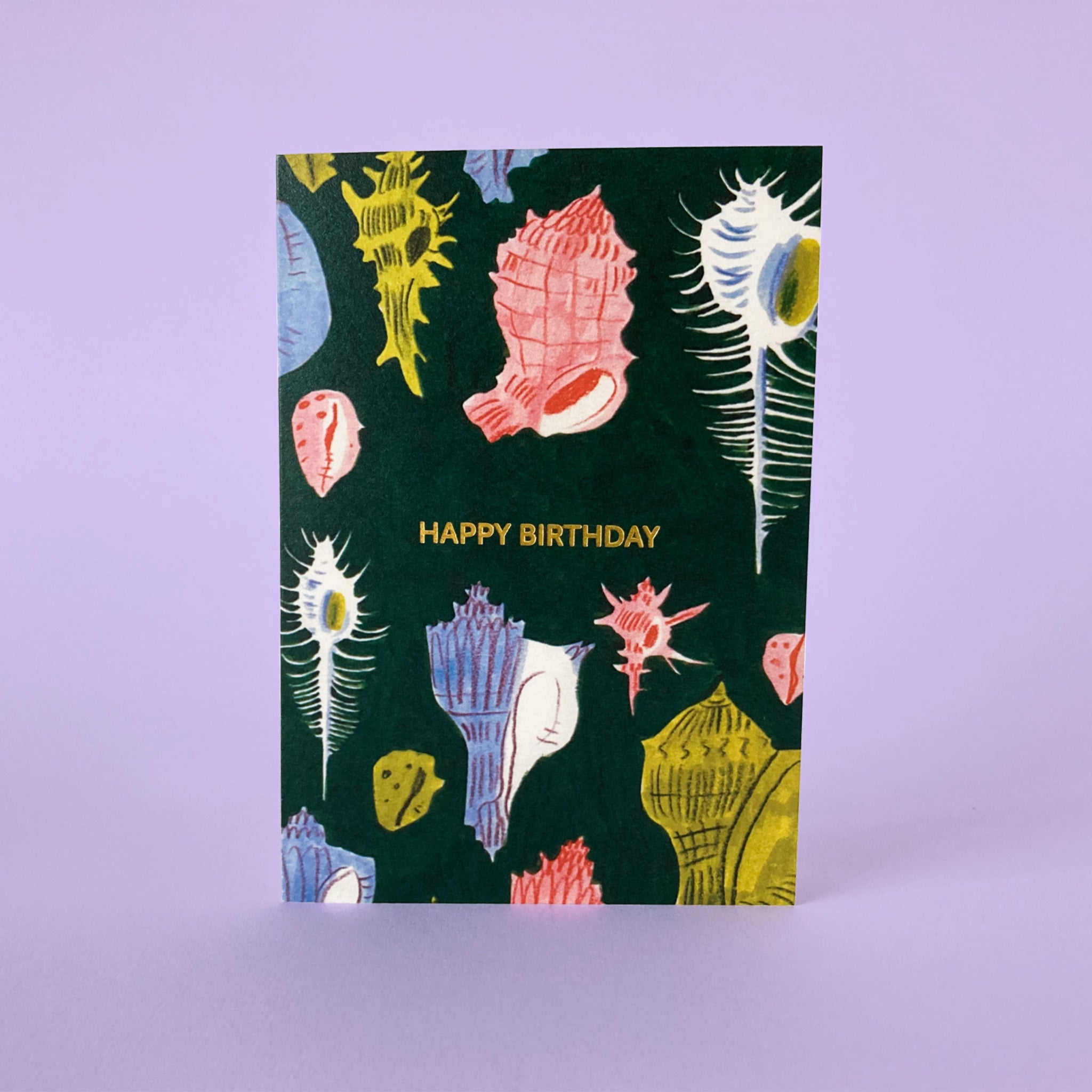 shell illustrated recycled greeting card