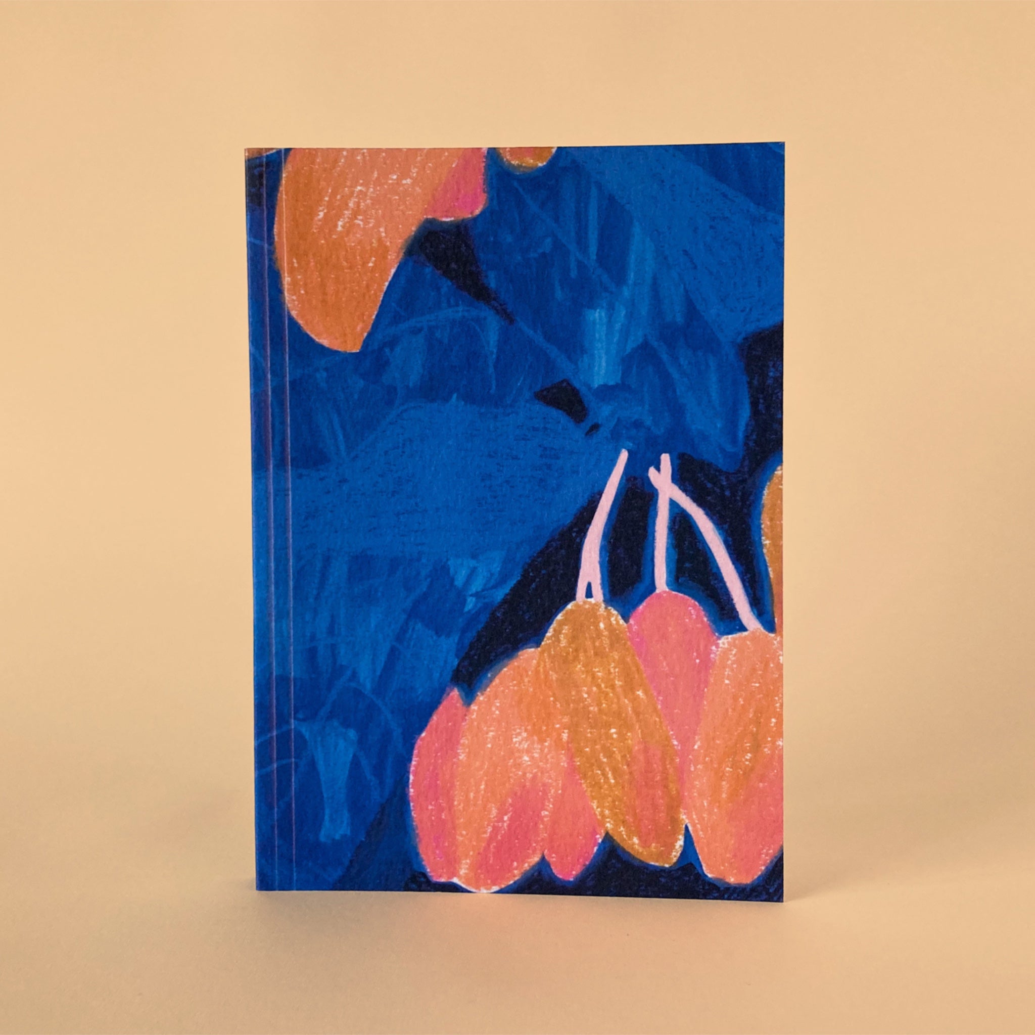 Blue mango pattern softcover sketchbook