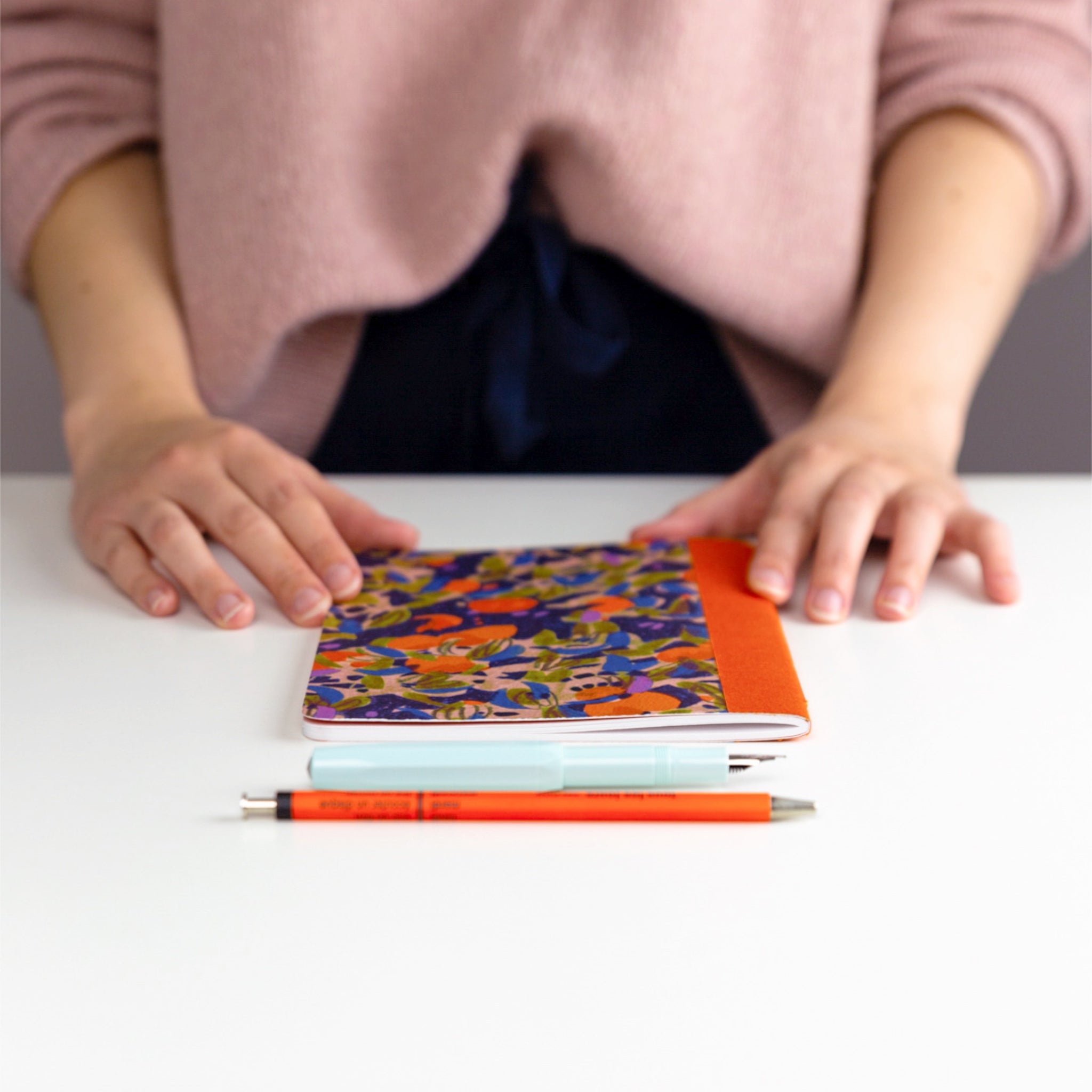 Orange pocket sketchbook 