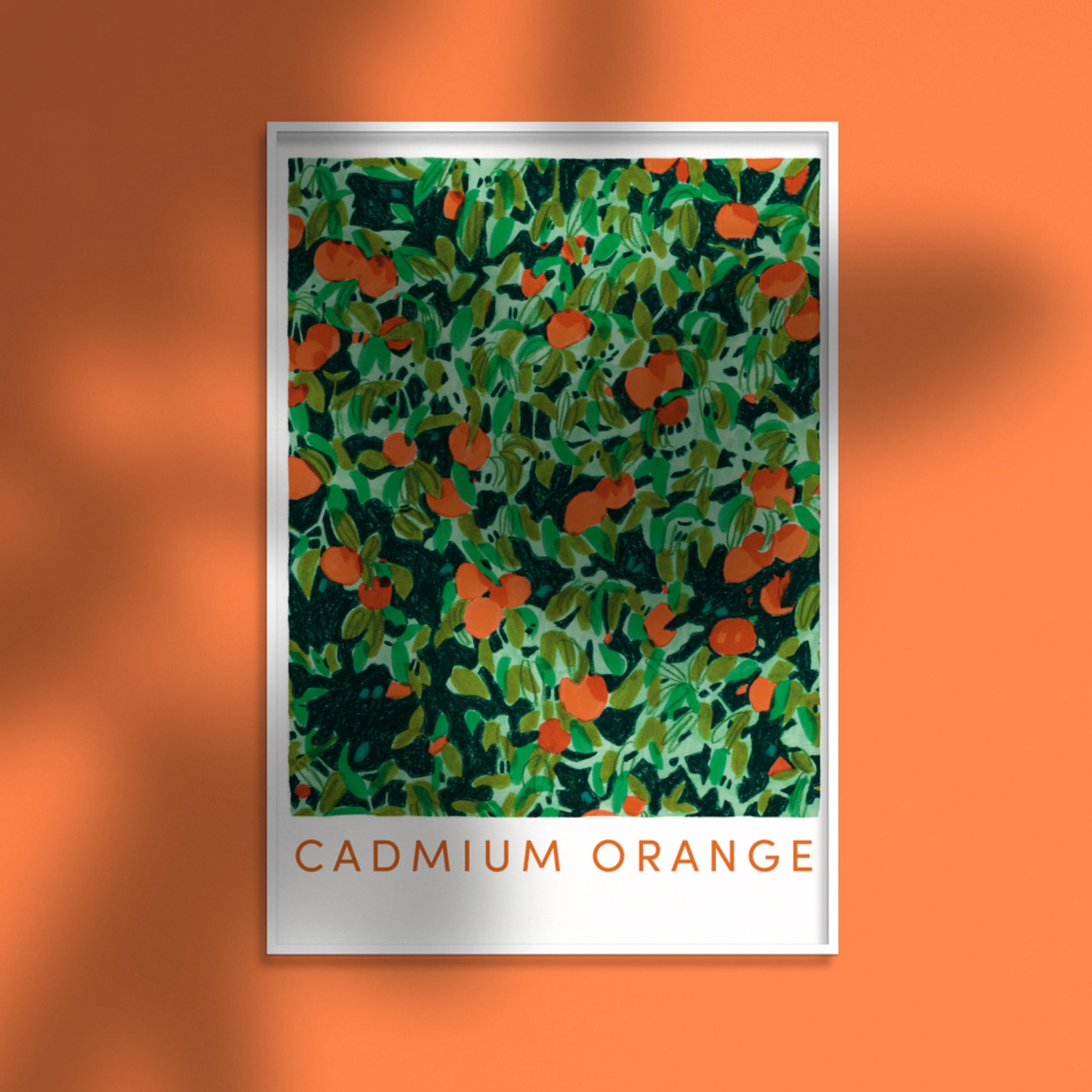Cadmium orange a3 art print