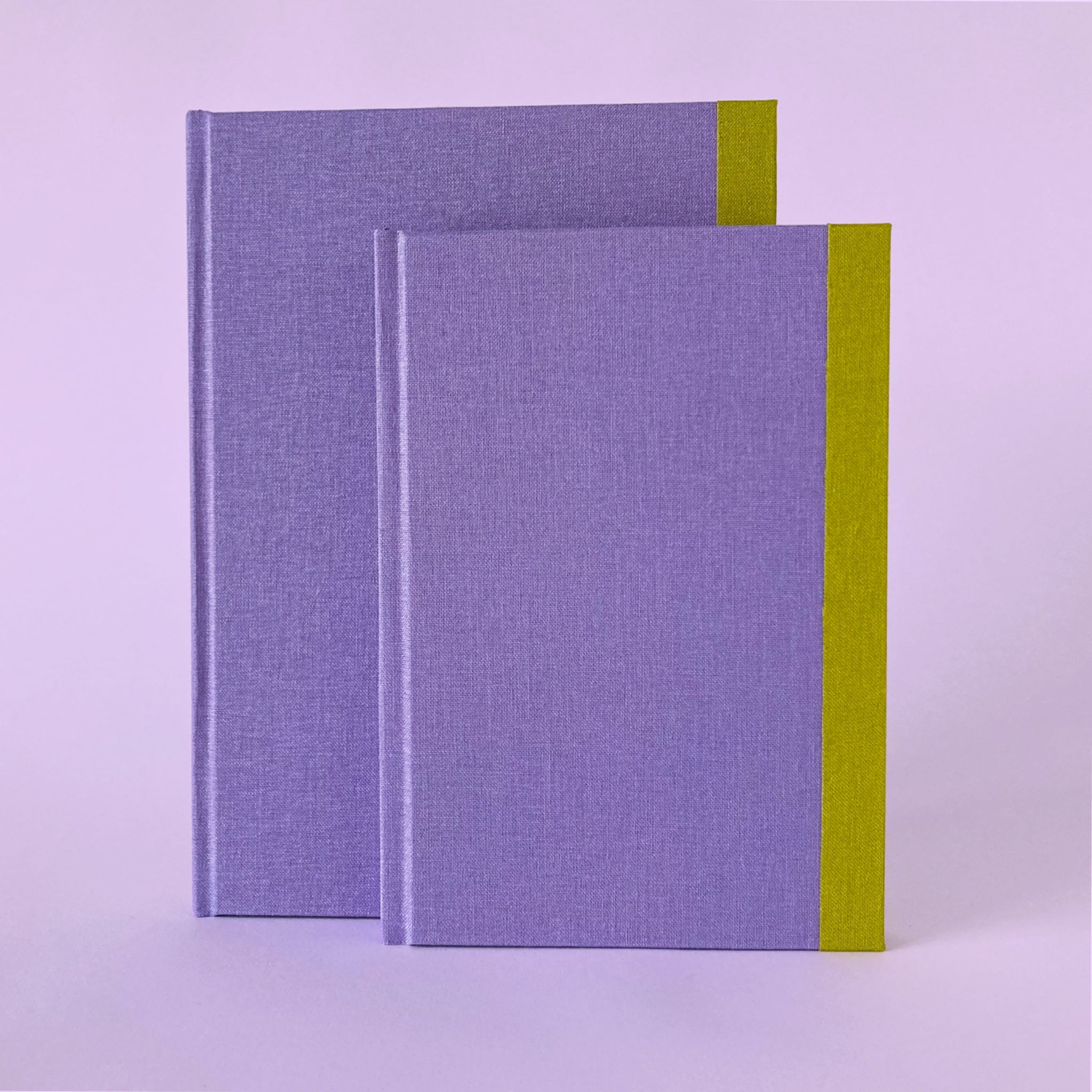 Lilac clothbound hardback sketchbooks